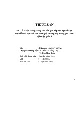 Tiểu luận môn Đại cương văn hóa - Trường Đại học lao động -  xã hội