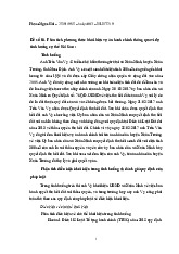Phân tích phương thức khởi kiện vụ án hành chính thông qua ví dụ tình huống cụ thể  môn Luật hành chính | Trường đại học Mở Hà Nội