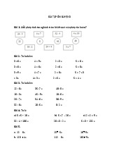 Bài tập ôn luyện 3: Các phép tính cơ bản và bài tập thực hành môn Toán rời rạc | Trường Đại học sư phạm Hà Nội