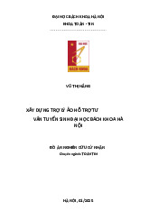Xây dựng trợ lý ảo tư vấn tuyển sinh Đại học Bách Khoa Hà Nội | Môn Đồ án tốt nghiệp - Đại học Bách Khoa Hà Nội