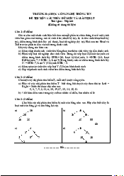 Đề thi Cấu trúc dữ liệu và giải thuật - Đề 2 | Trường Đại học CNTT Thành Phố Hồ Chí Minh