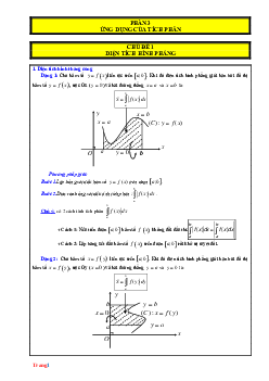 Chuyên Đề Trắc Nghiệm Ứng Dụng Tích Phân Có Đáp Án