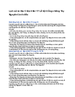 Lịch sử và Địa lí lớp 4 Bài 17 Lễ hội Cồng chiêng Tây Nguyên | Cánh diều