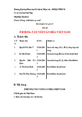 Bài thuyết trình  môn Cơ sở văn hóa Việt Nam   - trường đại học Khoa học xã hội và nhân văn – Đại học quốc gia Thành phố Hồ Chí Minh.