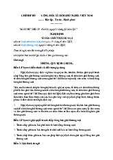 Nghị Định 22/2017 Về Hòa Giải Thương Mại Tại Việt Nam môn Luật kinh tế | Trường đại học Mở Hà Nội