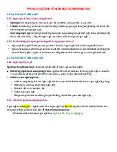 Ghi Chú và Khái Niệm Cơ Bản Môn Dẫn luận ngôn ngữ | Trường Đại học Ngoại ngữ, Đại học Huế