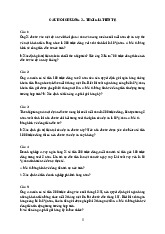 Câu Hỏi Chương 3 – Thời Giá Tiền Tệ môn Quản trị tài chính   | Học viện Nông nghiệp Việt Nam