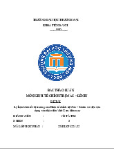 Lý luận kinh tế thị trường của Kinh tế chính trị Mác – Lênin và việc vận dụng vào thực tiễn Việt Nam hiện nay | Bài thảo luận kinh tế chính trị