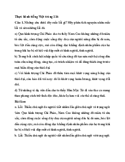 Soạn bài Thực hành tiếng Việt trang 116 | Ngữ văn 11 Cánh diều