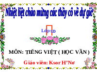 Giáo án điện tử Tiếng việt 1 bài 43 Cánh diều: Học vần: Im, ip