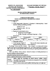 Tiếng Anh Cho Khoa Học Môi Trường môn Tiếng anh chuyên ngành | Học viện Nông nghiệp Việt Nam