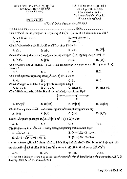 Đề thi HK1 Toán 10 năm 2019 – 2020 trường chuyên Nguyễn Huệ – Hà Nội