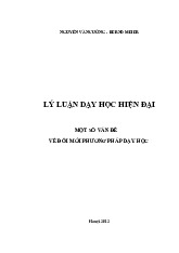 Lý luận dạy học hiện đại | Môn Lý luận dạy học toán và khoa học tự nhiên - Đại học Cần Thơ