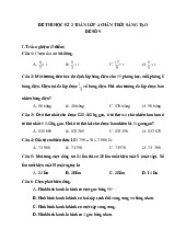 Đề thi học kỳ 2 môn Toán lớp 4 năm học 2024 - 2025 | Bộ sách Chân trời sáng tạo