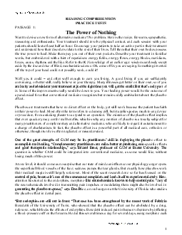 READING COMPREHENSION PRACTICE TESTS - bồi dưỡng đội tuyển Quốc gia