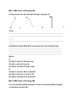 Vở bài tập Toán lớp 4 trang 58 Bài 23: Luyện tập chung Cánh Diều