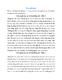 Văn mẫu Ngữ Văn lớp 8: Đoạn văn trình bày cảm nghĩ về tình đồng chí được thể hiện trong bài thơ Đồng chí | Kết nối tri thức