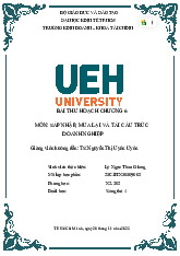 Bài Thu Hoạch Chương 6 môn Sáp nhập, mua lại và tái cấu trúc doanh nghiệp  | Trường Đại học Kinh tế Thành phố Hồ Chí Minh