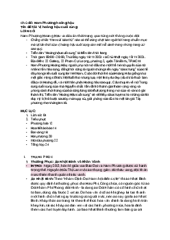 Tiểu luận "Vị Hoàng Hậu cuối cùng".