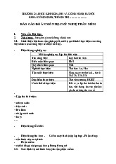 Báo cáo đồ án môn Kỹ nghệ phần mềm | Trường Đại học Kinh Doanh và Công Nghệ Hà Nội