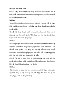 Soạn bài Viết văn bản thuyết minh có lồng ghép một hay nhiều yếu tố như miêu tả, tự sự, biểu cảm, nghị luận | Ngữ văn 11 Chân trời sáng tạo