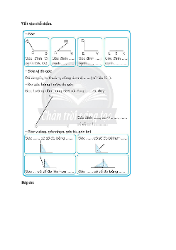 Vở bài tập Toán lớp 4 trang 86 Bài 30: Đo góc - Góc nhọn, góc tù, góc bẹt Chân trời sáng tạo