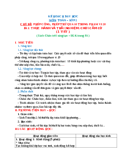 Giáo án Toán 2 sách Chân trời sáng tạo (cả năm) | Tuần 11 | Tiết 4