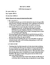 Bài tập Phân tích môi trường kinh doanh Đan Mạch môn Kinh tế đại cương | Đại học Sư phạm Hà Nội
