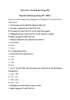 Soạn bài Tự đánh giá: World Wide Web ra đời và phát triển như thế nào 30 năm qua? - Cánh Diều 6