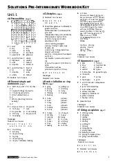 KEY Solutions Pre Intermediate 2nd ed Workbook