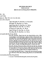 Đề cương chi tiết học phần môn toán cao cấp