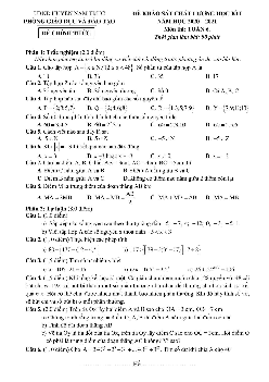 Đề thi học kì 1 Toán 6 năm 2020 – 2021 phòng GD&ĐT Nam Trực – Nam Định