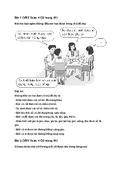 Vở bài tập Toán lớp 4 trang 61 Bài 24: Em ôn lại những gì đã học Cánh diều