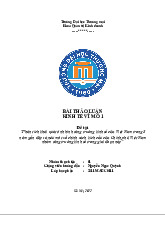 Phân Tích Tăng Trưởng Kinh Tế Việt Nam 2017-2022 & Chính Sách Kích Cầu | Bài thảo luận kinh tế vĩ mô