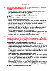 Câu hỏi vấn đáp môn luật dân sự - Trường đại học Lao động - xã hội