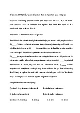 Đề thi thử tốt nghiệp THPT 2025 môn tiếng Anh sở GD&ĐT Nam Định lần 2