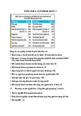 Tổng hợp và cân đối kế toán 3  môn Nguyên lý kế toán   | Học viện Nông nghiệp Việt Nam