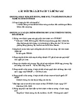 Bài tập câu hỏi trả lời ngắn đúng/sai | Môn tư tưởng Hồ Chí Minh