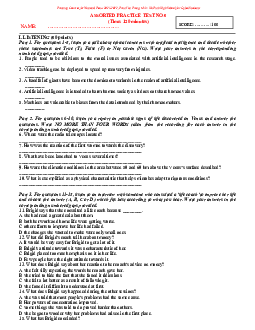 ASSORTED PRACTICE TEST NO 5 - Training Courses for National Team 2021-2022, Tran Van Trung