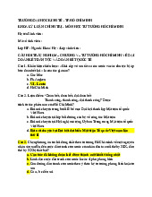 Bài tập trắc nghiệm chương 5 - Môn tư tưởng Hồ Chí Minh