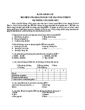 Bảng Câu Hỏi Khảo Sát - Tài liệu tổng hợp