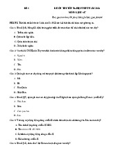 Đề thi thử tốt nghiệp THPT 2025 môn Lịch sử bám sát đề minh họa - Đề 5