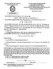 Đề thi HSG Toán 10 lần 15 năm 2024 hội các trường THPT chuyên DH&ĐB Bắc Bộ