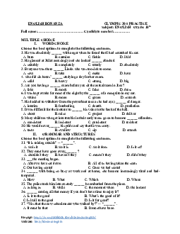 Đề ôn luyện Olympic 30-4 môn Tiếng Anh 10