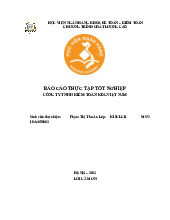 Báo cáo thực tập tốt nghiệp | Trường Đại học Kinh tế Thành phố Hồ Chí Minh