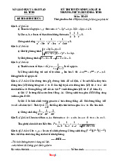 Đề Thi Tuyển Sinh 10 Toán Chuyên Sở GD Hà Tĩnh 2025-2026 Có Đáp Án