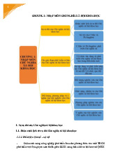 Tóm tắt lý thuyết chương 1 Môn Chủ nghĩa xã hội khoa học | Trường Cao đẳng Kinh tế Kế hoạch Đà Nẵng