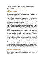 Nguyên nhân dẫn đến bạo lực học đường và cách xử lý?