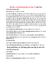 Đề khảo sát chất lượng đầu năm môn Văn lớp 11 năm 2025 (Đề 6)