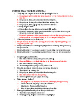 Câu hỏi trắc nghiệm chương 4 môn Cơ sở dữ liệu phân tán  | Trường đại học kinh doanh và công nghệ Hà Nội